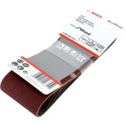 Bandes Abrasives 65x410 120g Par 3 Pour Ponceuse Black & Decker