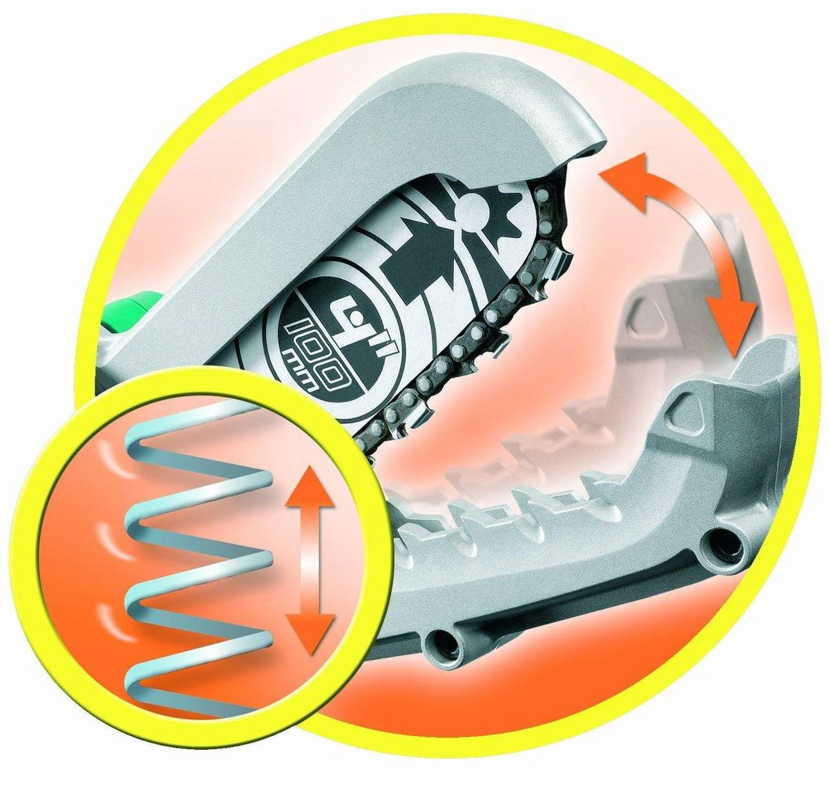 Black & Decker Scie D'élagage Alligator BLACK + DECKER GK1000 - 550W - Coupe Des Branches Jusqu'à 10 Cm De Diamètre 9 Black & Decker Scie D'élagage Alligator BLACK + DECKER GK1000 - 550W - Coupe Des Branches Jusqu'à 10 Cm De Diamètre - Image 7