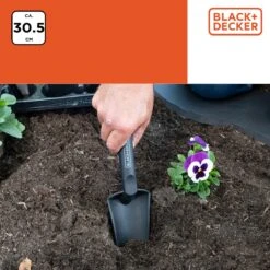 Black & Decker Pelle De Jardin BLACK+DECKER - Avec Indication De Taille - Pelle De Jardin 30,5CM - Polypropylène - Zwart/ Oranje -Outils Pro Soldes 1200x1200 16
