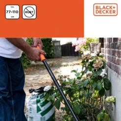 Black & Decker Râteau à Feuilles BLACK+DECKER BXGTTO7050 - Réglable De 77 à 110 CM - Râteau à Gazon - Râteau De Jardin - Résistant à La Rouille - Zwart/ Oranje -Outils Pro Soldes 1200x1200 38