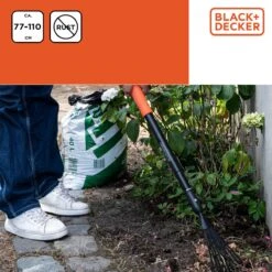 Black & Decker Râteau à Feuilles BLACK+DECKER BXGTTO7050 - Réglable De 77 à 110 CM - Râteau à Gazon - Râteau De Jardin - Résistant à La Rouille - Zwart/ Oranje -Outils Pro Soldes 1200x1200 39