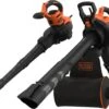 Black & Decker BLACK+DECKER BEBLV300 Souffleur à Feuilles - 3000W - Sac à Dos 72L - Aspiration, Soufflage Et Déchiquetage -Outils Pro Soldes 1200x921