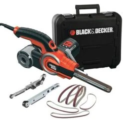 Black & Decker BLACK+DECKER KA902EK Lime électrique Ponceuse à Bande 400W 13mm
