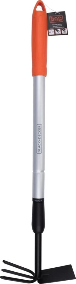 Black & Decker BLACK+DECKER Cultivateur Avec Houe - Râteau De Jardin Et Houe - Longueur Réglable 66-101CM - Cultivation Et Désherbage - Tête En Acier Au Carbone -Outils Pro Soldes 322x1200 1