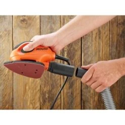 Black & Decker BLACK+DECKER Ponceuse De Détail Mouse Filaire 55W Fixation Auto-agrippante + 6 Abrasifs -Outils Pro Soldes 34599656 4