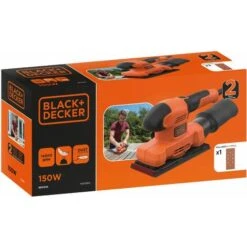 Black & Decker Ponceuse Vibrante Filaire 150W 14 000trs/min, Avec Un Sac De Collection Des Poussières Et 1 Abrasif BLACK+DECKER BEW220-QS -Outils Pro Soldes 34599695 5