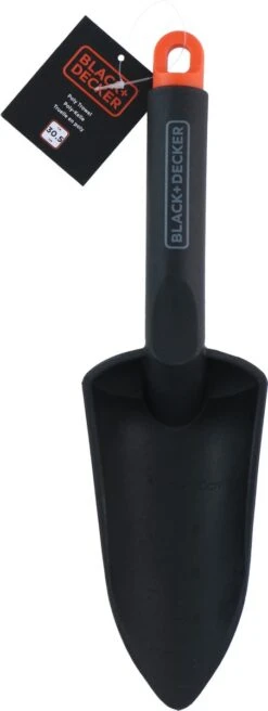 Black & Decker Pelle De Jardin BLACK+DECKER - Avec Indication De Taille - Pelle De Jardin 30,5CM - Polypropylène - Zwart/ Oranje -Outils Pro Soldes 452x1200