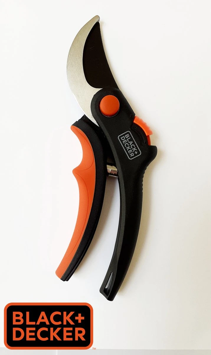 Black & Decker Sécateur Black+Decker - Bypass - Ciseaux à Fleurs - Lames En Acier Trempé - Zwart/ Oranje - Epaisseur De Branche Diamètre De Coupe Max Ø 13 Mm 11 Black & Decker Sécateur Black+Decker - Bypass - Ciseaux à Fleurs - Lames En Acier Trempé - Zwart/ Oranje - Epaisseur De Branche Diamètre De Coupe Max Ø 13 Mm - Image 9